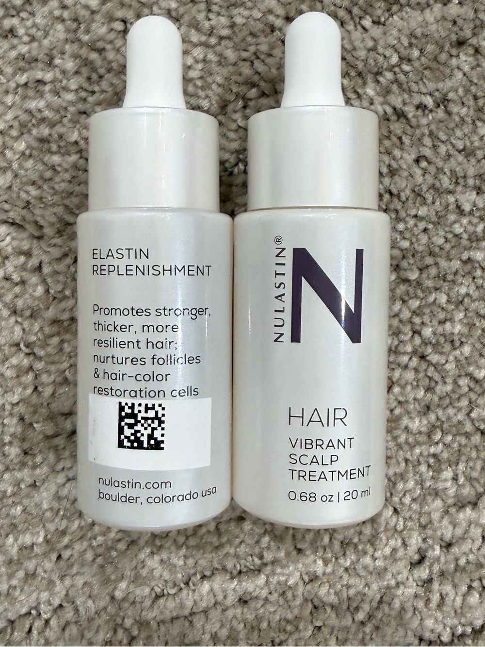 Nulastin Vibrant Scalp Treatment - 2 20 ml bottles travel size
